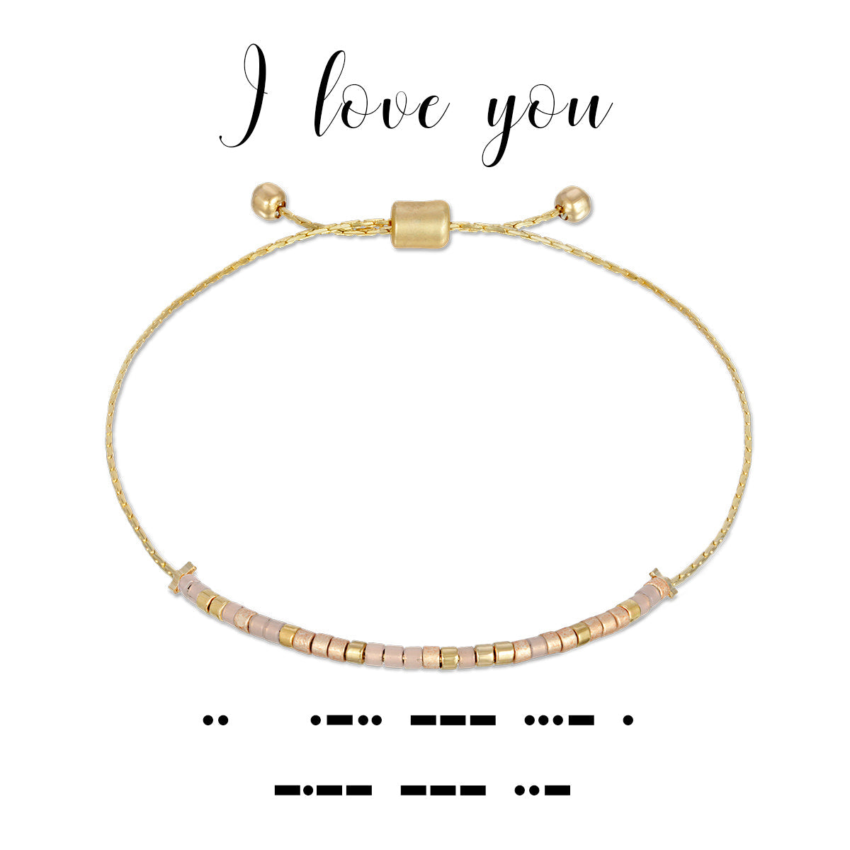 Dot & Dash I Love You Bracelet