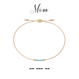 Dot & Dash Mom Bracelet