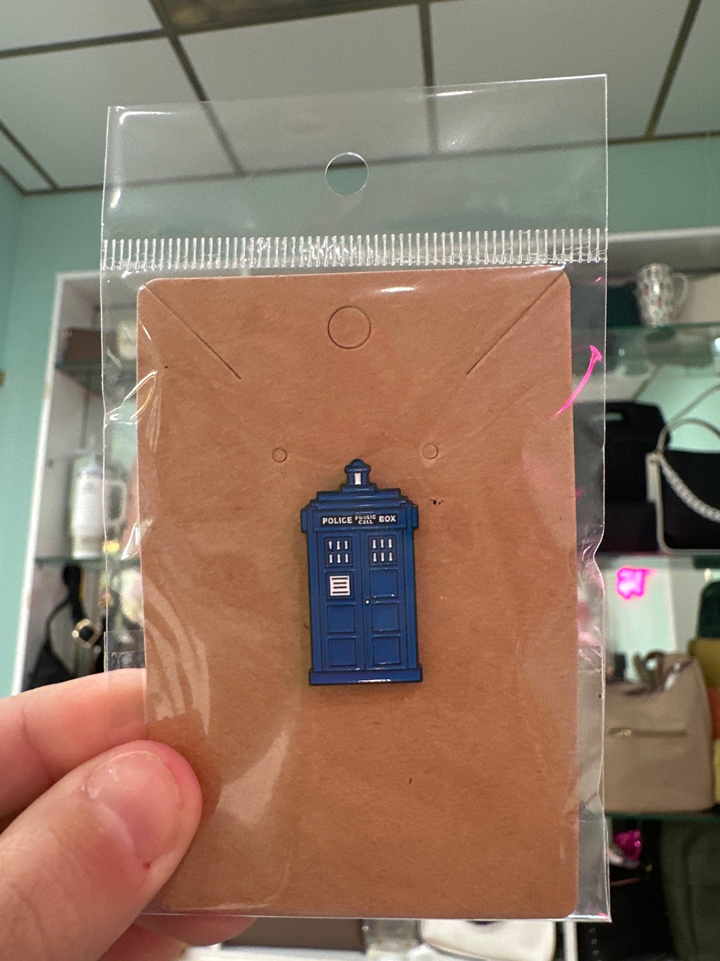 Blue Police Box Pin