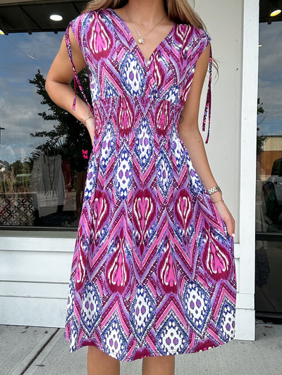 Moira Print Dress