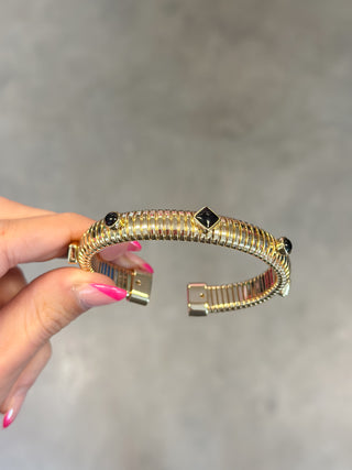 Black Diamonds Omega Bangle