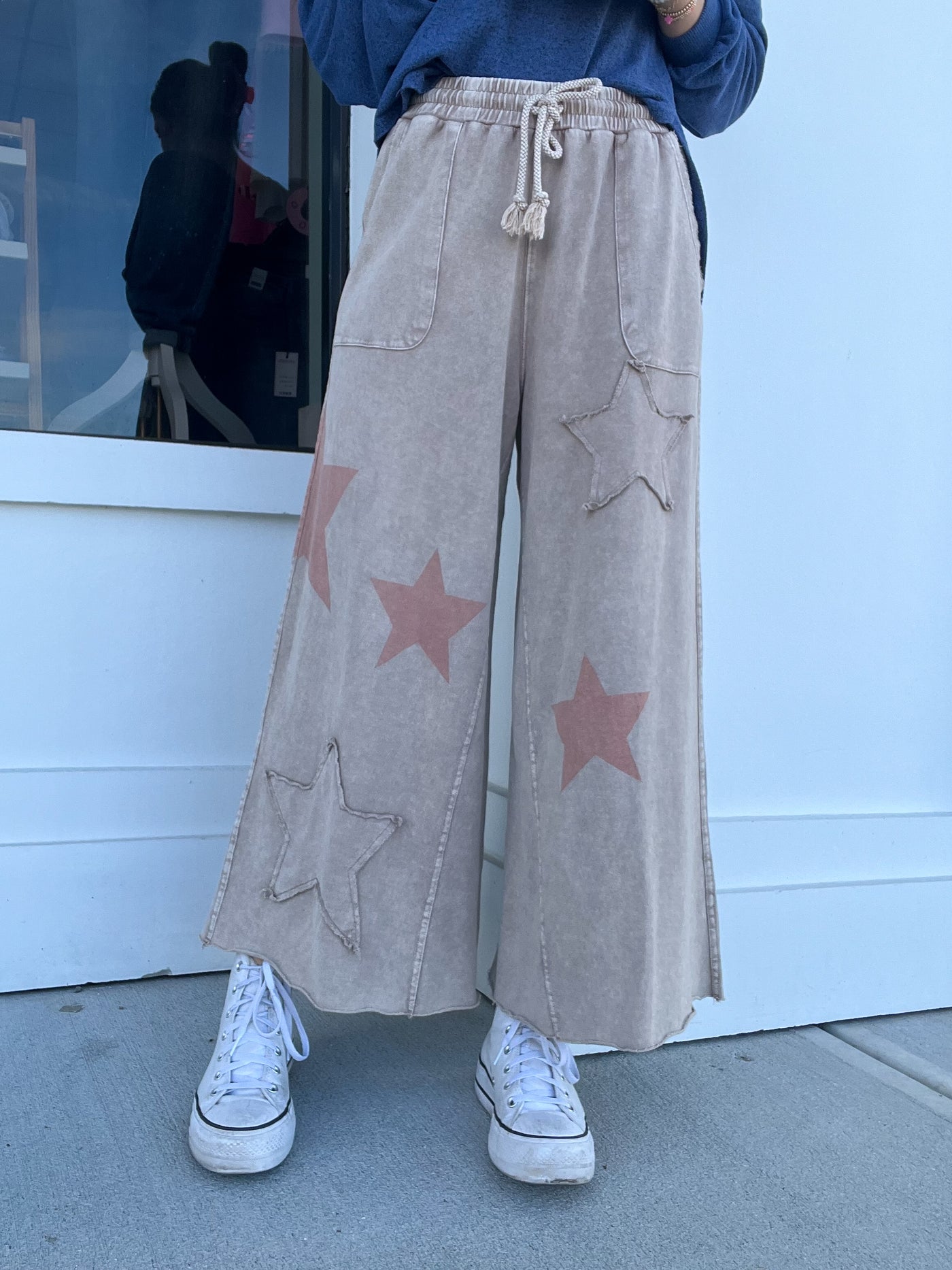 Starry Patch Terry Pants