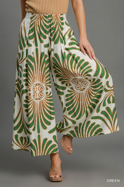 Umgee Whispy Wide Leg Pant