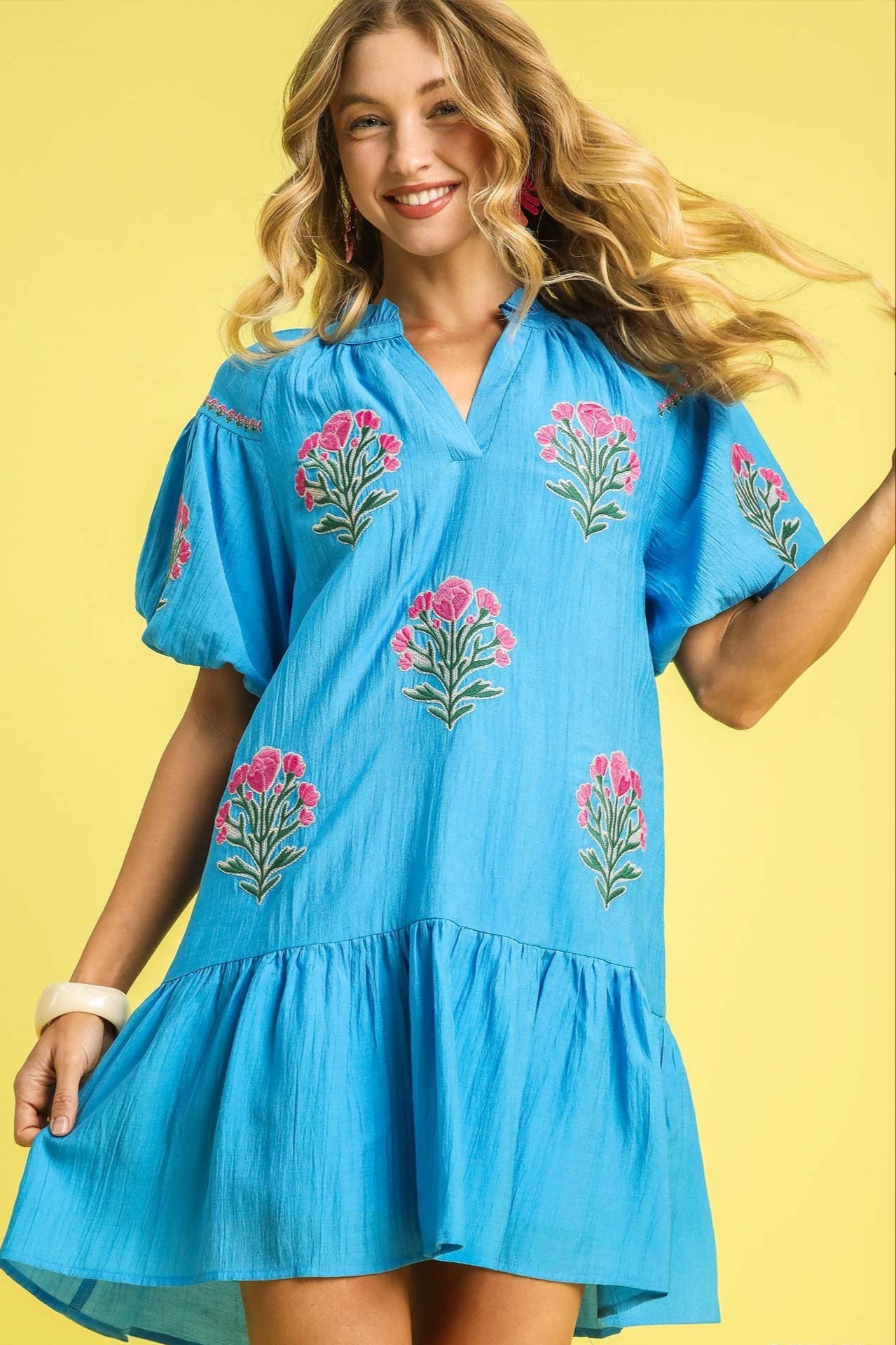Umgee Boho Beauty Embroidered Dress
