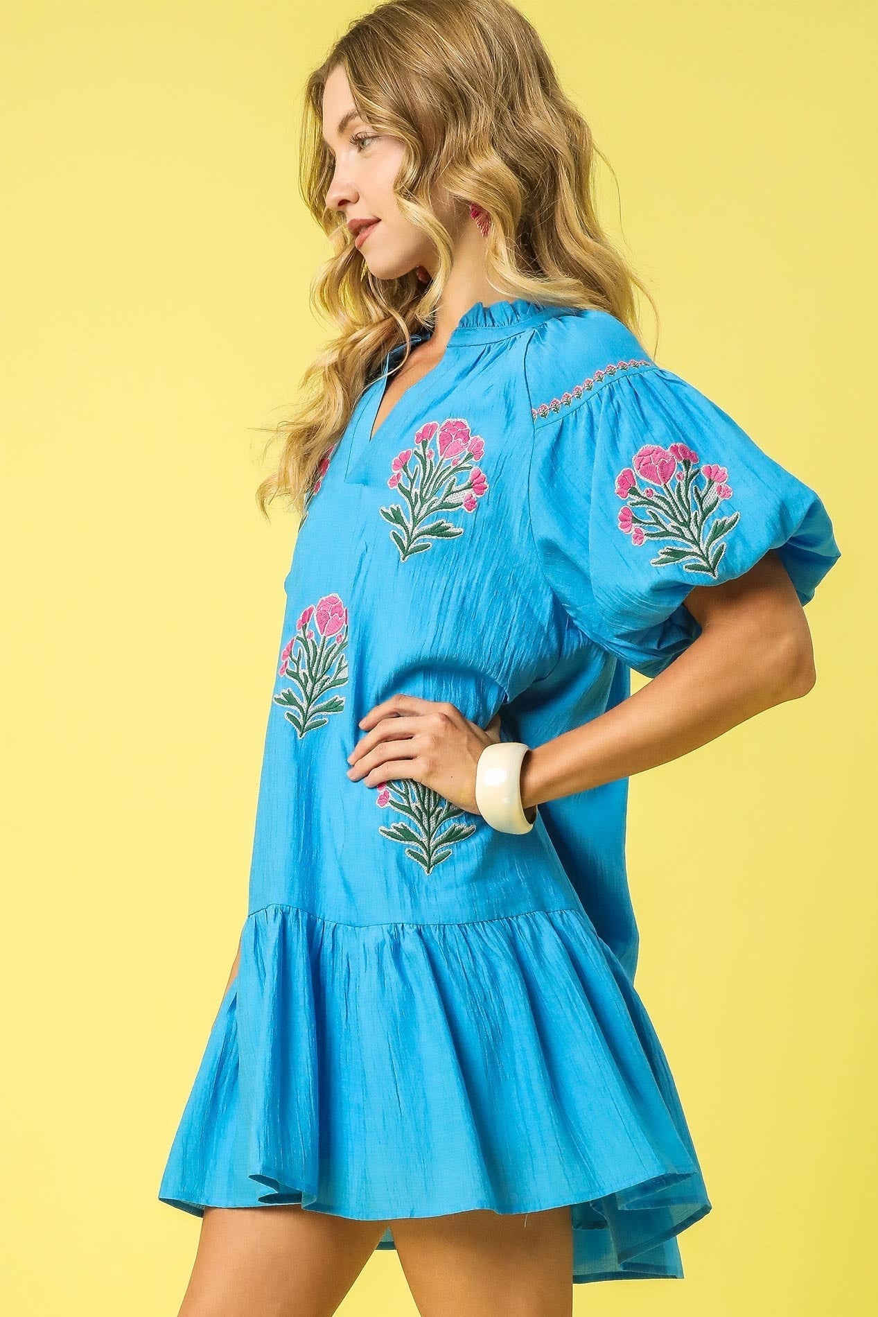 Umgee Boho Beauty Embroidered Dress