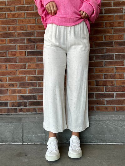 Umgee Embellished Linen Pant