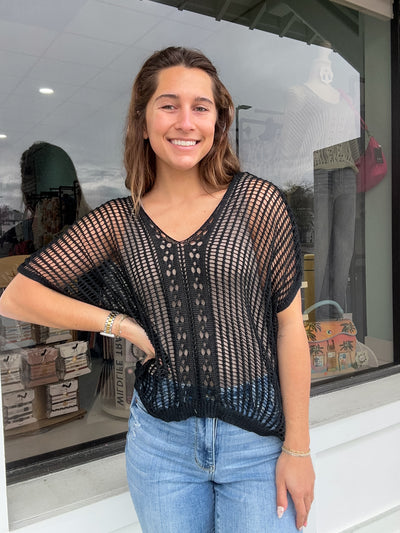 Oversized Stitch Knit Top