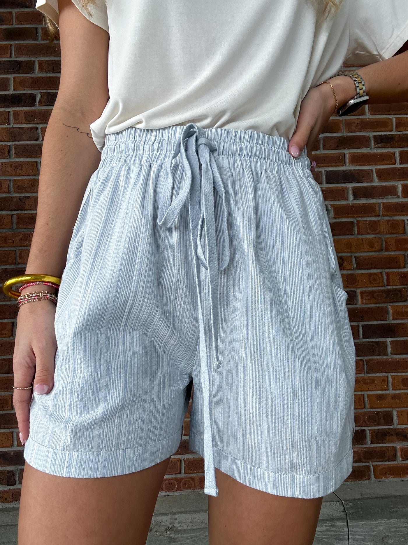 The Soft Striped Everyday Shorts