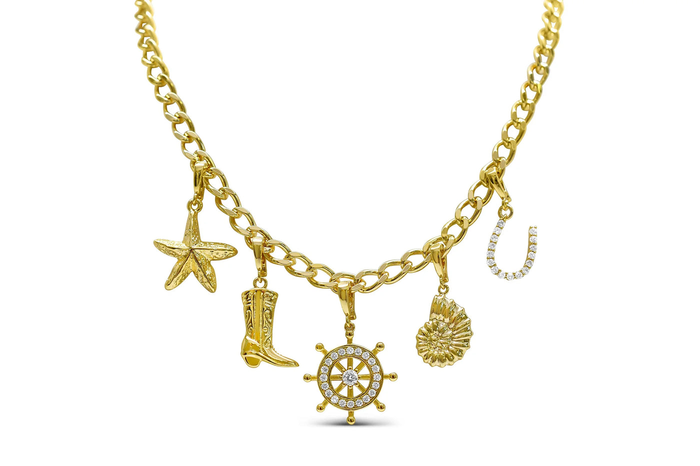 Stia Coastal Cowgirl Charm Necklace