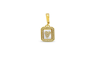Stia "Pearl Heart Bar" Charm
