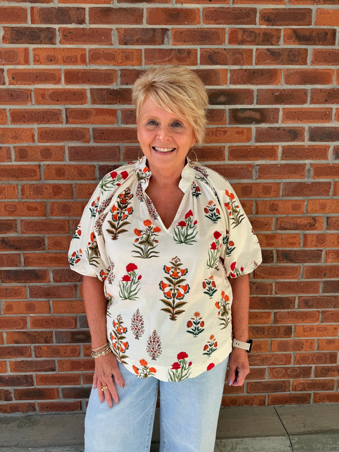 Umgee Flower Bunches Top