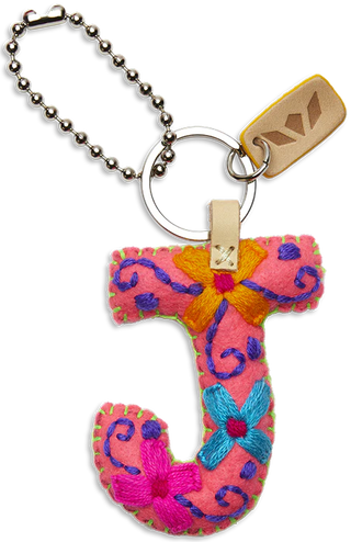 Pink Felt Alphabet Charms - Consuela
