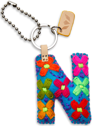 Turquoise Felt Alphabet Charms - Consuela