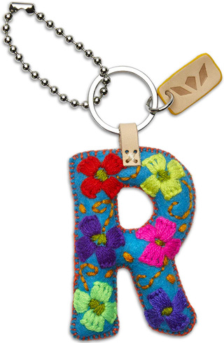 Turquoise Felt Alphabet Charms - Consuela