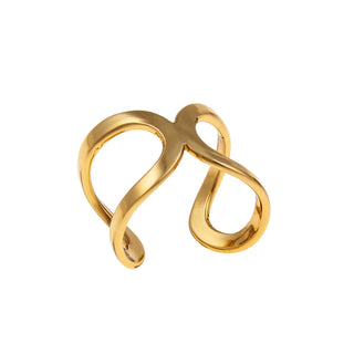 Alchemia Infinity Mid-Finger Adjustable Cuff Ring