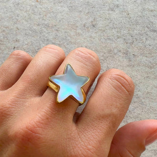 Alchemia Luminite Star Adjustable Ring - Small