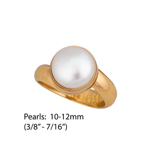 Alchemia Single Pearl Adjustable Ring