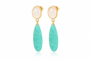 Sahira Marina Drop Earrings - Tarnish Resistant