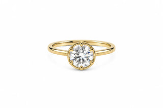 Sahira Round Cut Bezel Ring - Tarnish Resistant