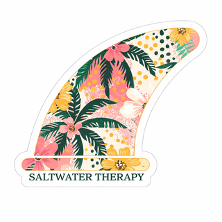 Saltwater Therapy Floral Shark Fin Magnet
