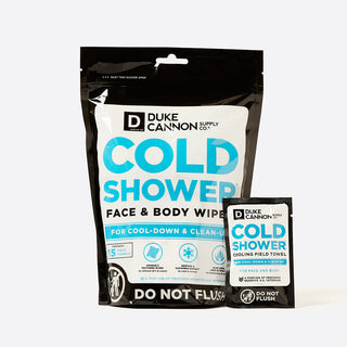 Duke Cannon Cold Shower Face and Body Wipes