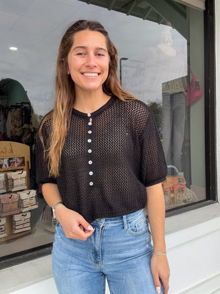 Crochet Button Stitched Top
