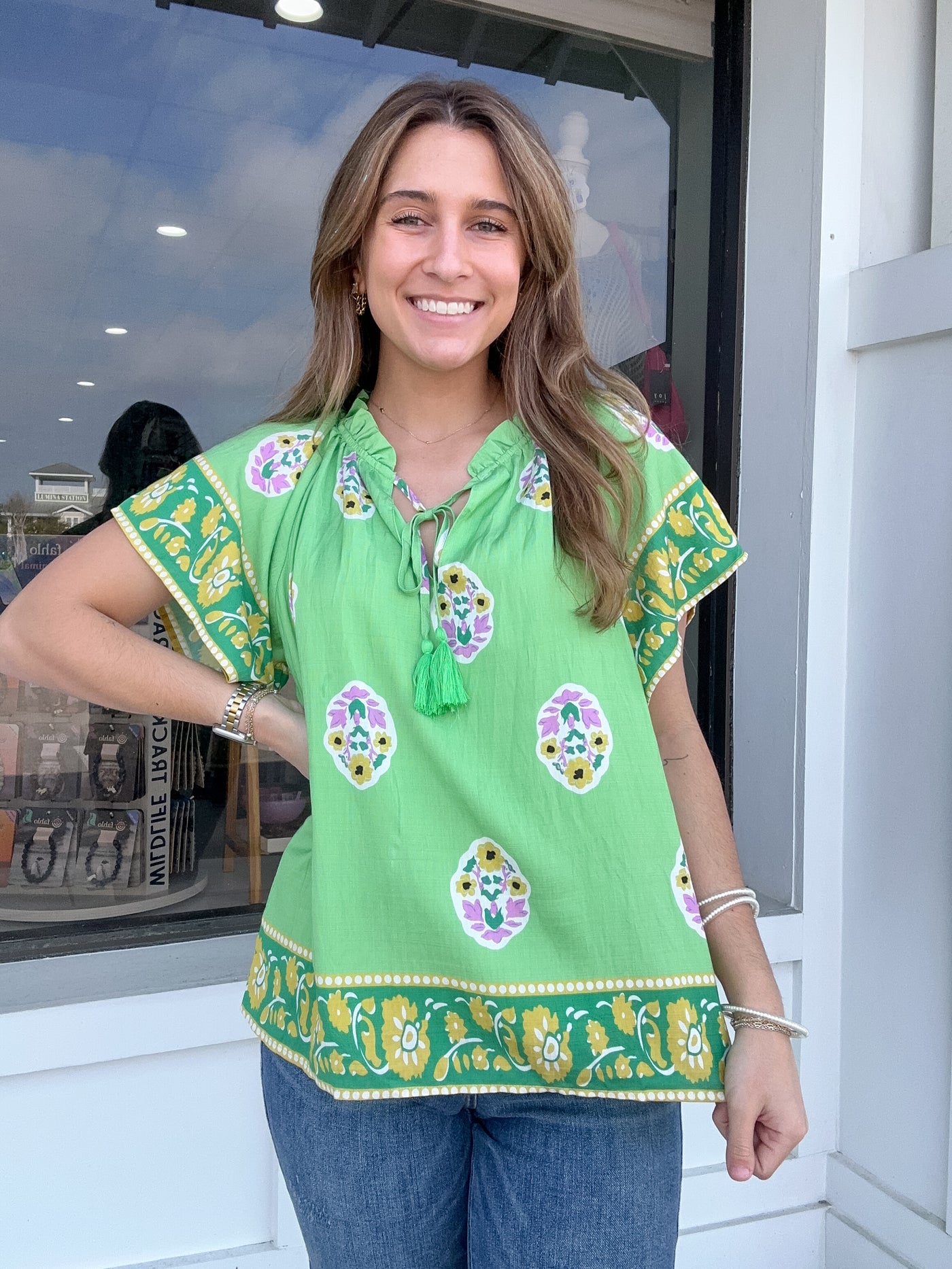 Umgee Flower Stamp Top