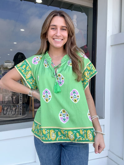 Umgee Flower Stamp Top