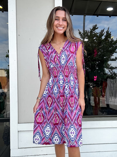 Moira Print Dress