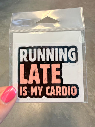 Running Late Medium Sticker
