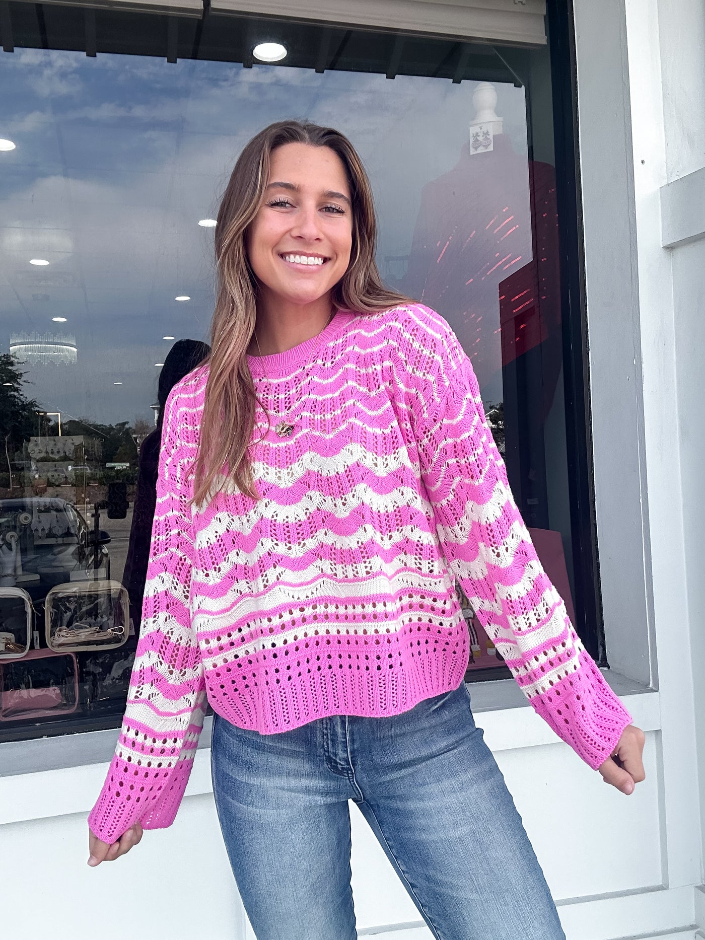 Pink Poppy Sweater