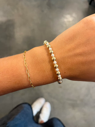 ENewton Extends Grateful Pattern Bracelet - Pearl 6mm