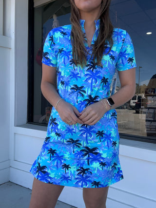 Lulu B Pretty Palms Dress