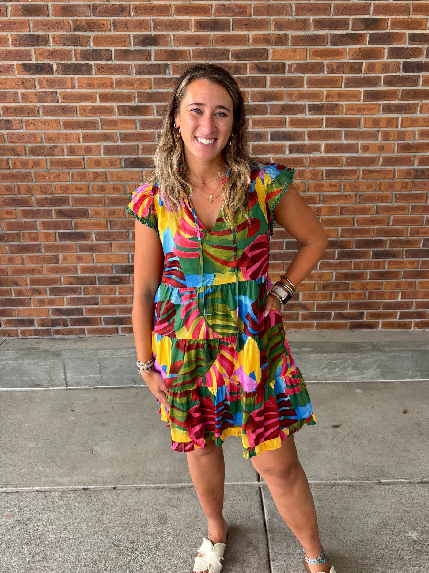 Sugarlips Novi Tropical Yodi Shift Mini Dress