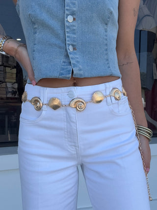 Metal Shell Chain Belt