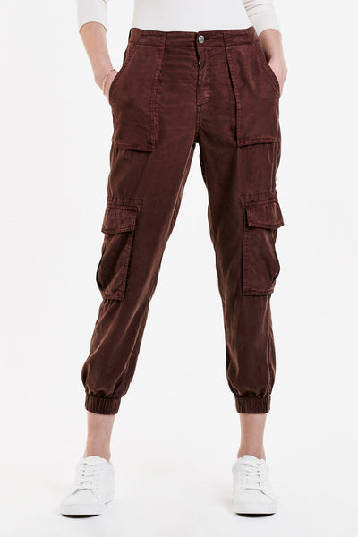 Dear John Sandy Super High Ankle Trouser Pants Chestnut