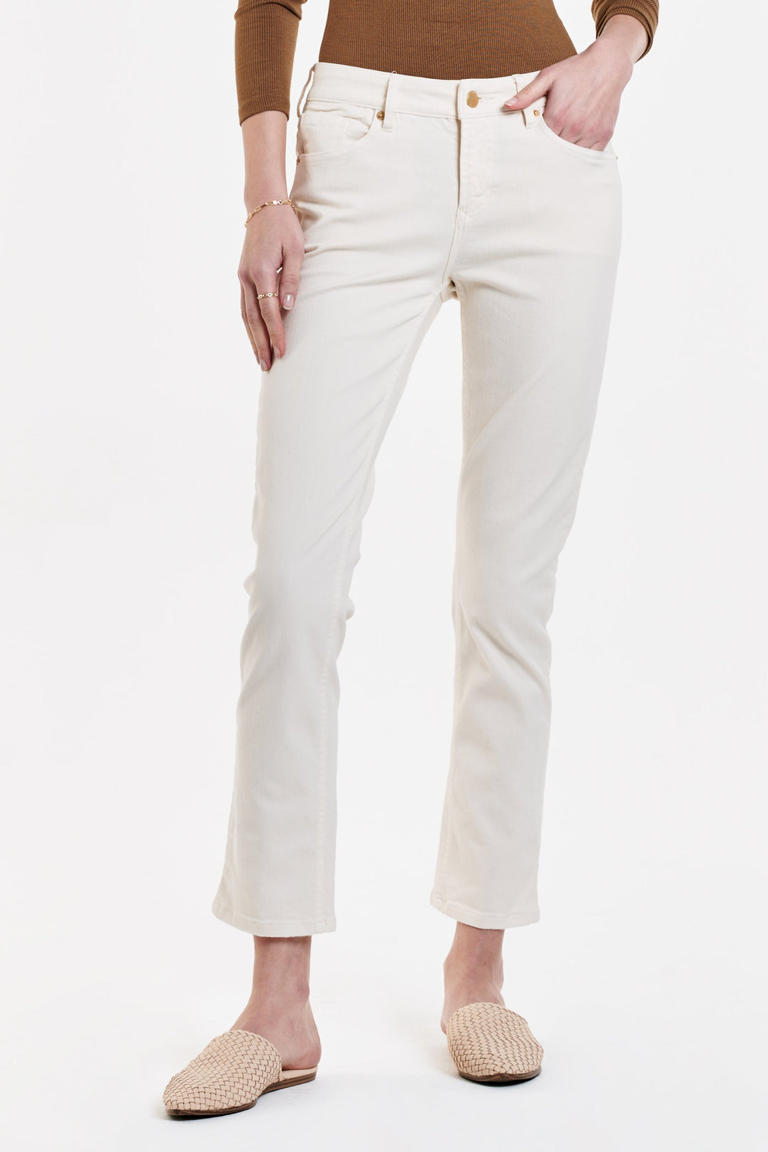 Dear John Blaire High Rise Ankle Slim Straight Jeans