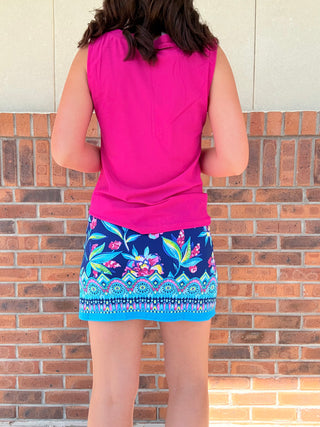 Aryeh Gina Split Neck Top