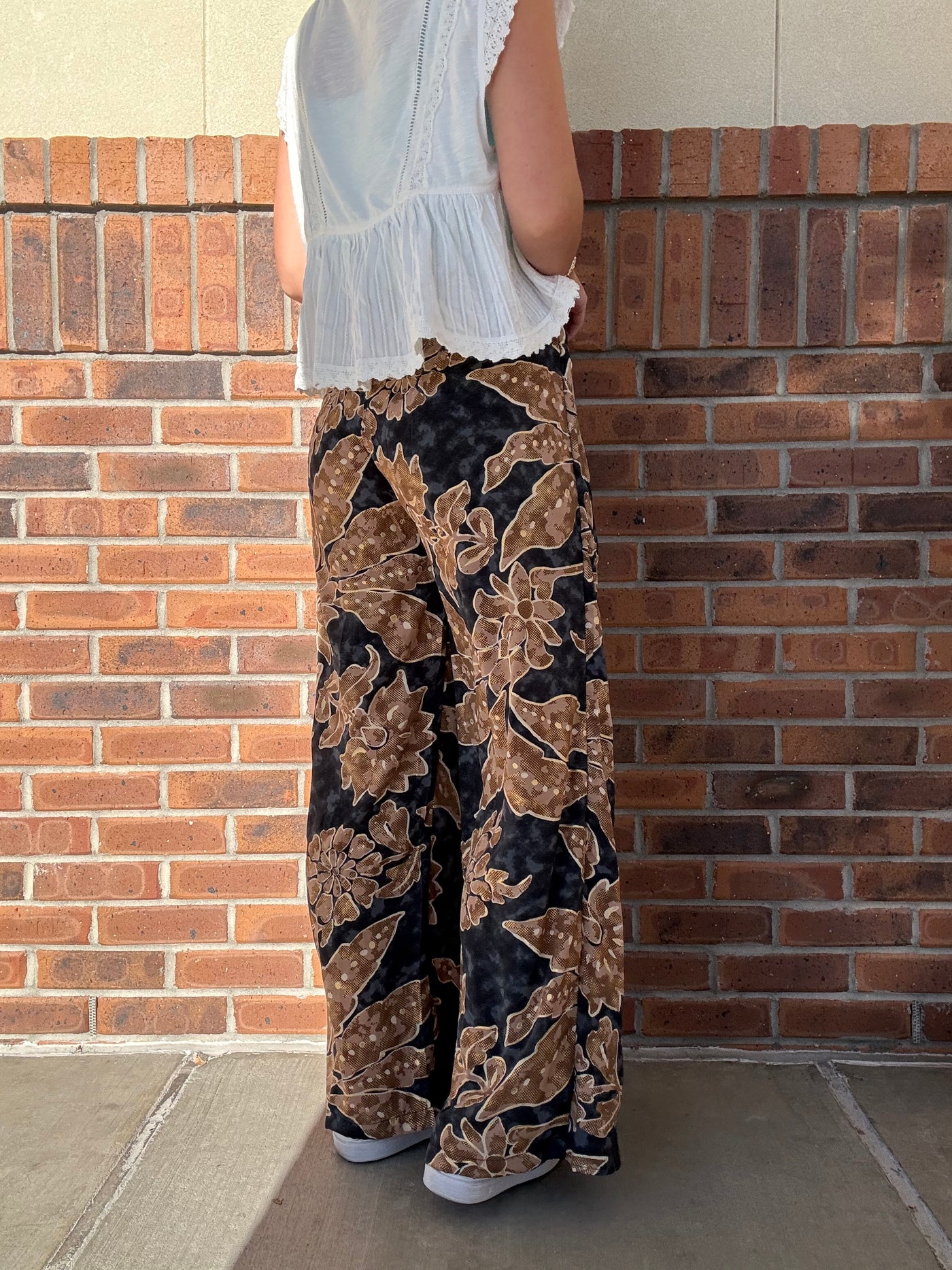 Printed Wrap Pants
