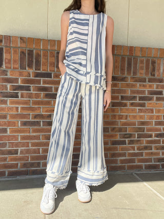 Umgee Beach Happy Linen Blend Pant