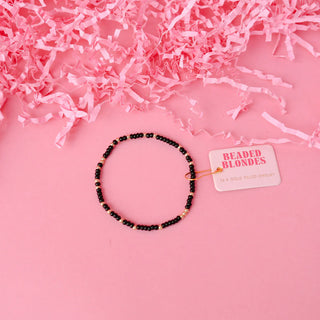 Beaded Blondes Black Sprinkle Bracelet