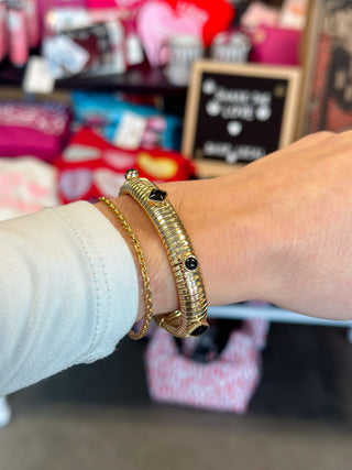 Black Diamonds Omega Bangle