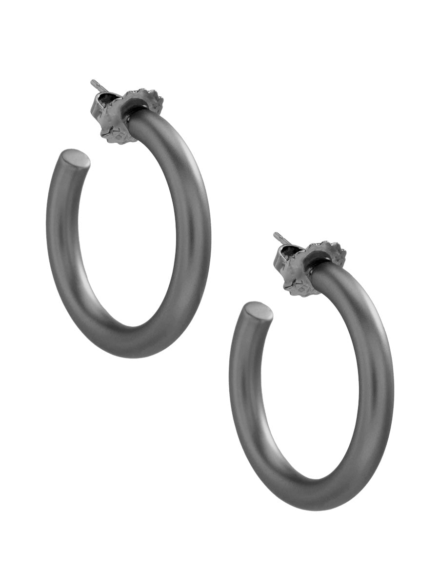 Small Matte Chunky Hoop Earring