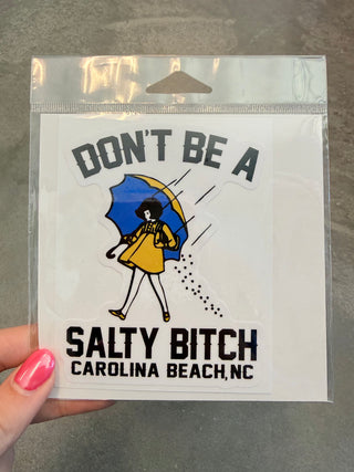 Salty Bitch Carolina Beach Large Sticker
