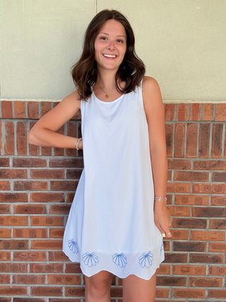 Blue Shell Liesel Dress