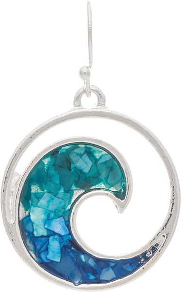 Silver Bluewater Rip curl Earring