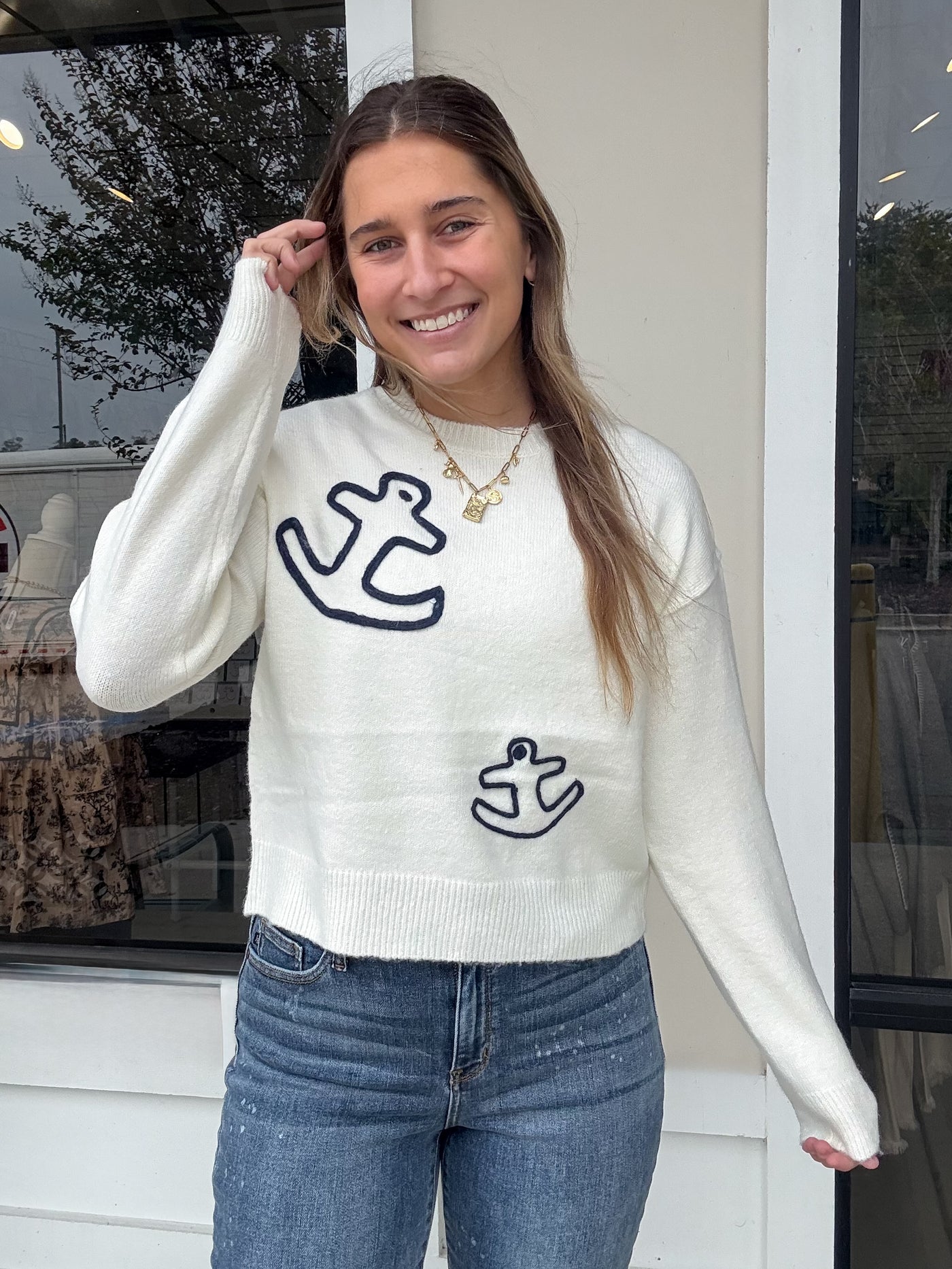 Double Anchor Knit Sweater