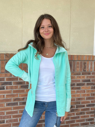 LuLu B Seafoam Reversible Jacket