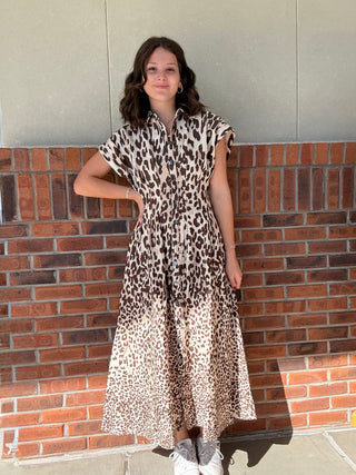 Into the Jungle Midi Dress