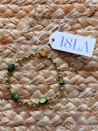Isla “All Around” Jungle Green Multi Stretch Bracelet